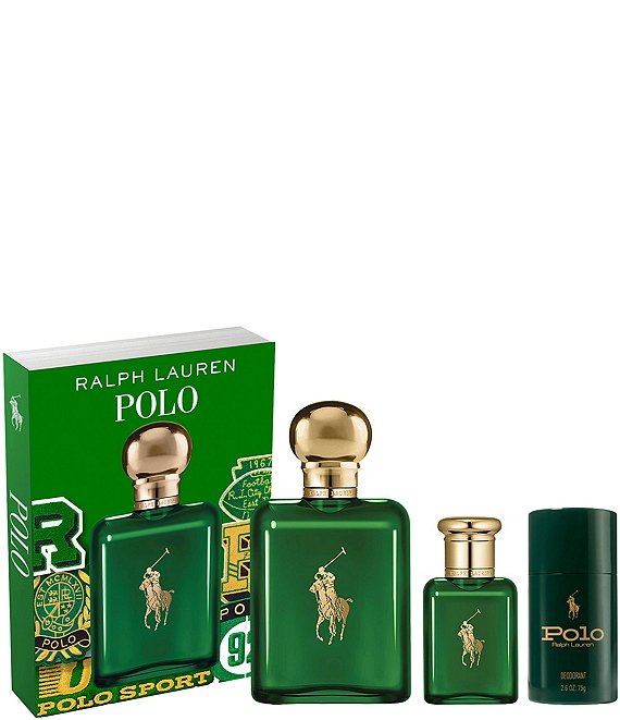【新発売】 Ralph Gift 3-Piece Toilette de Eau Classic Green Polo Lauren 香水(男性用)