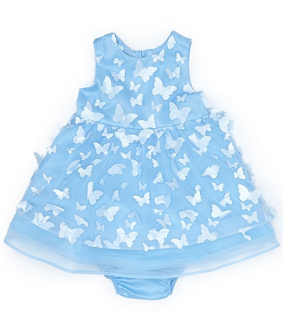 Girls Dresses Sleeveless Fashion Clothing Butterfly Flower Design Baby –  Toyszoom