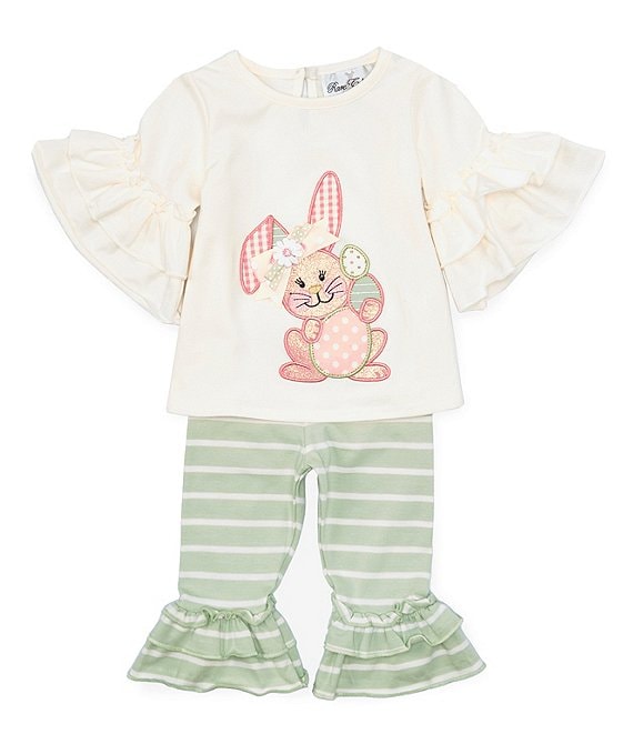 Rare Editions Baby Girls 3-24 Months 3/4 Sleeve Easter Bunny