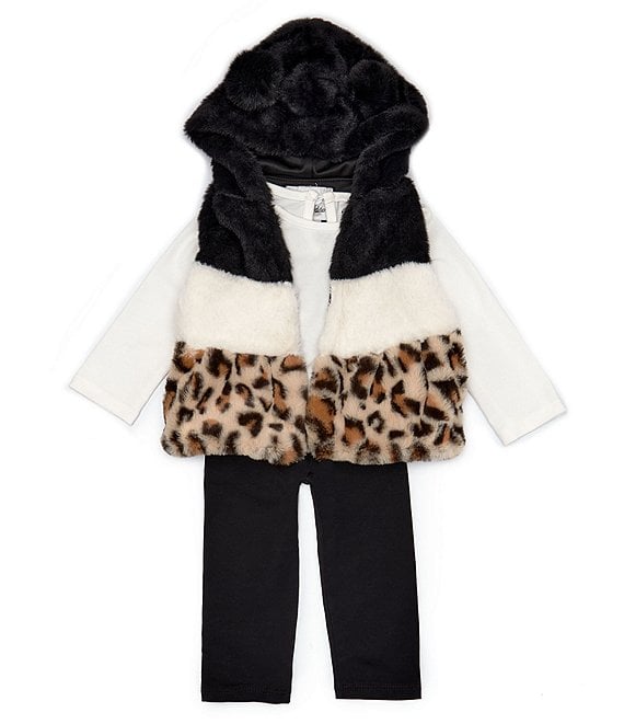 Rare Editions Baby Girls 3-24 Months Faux-Sherpa Color Block
