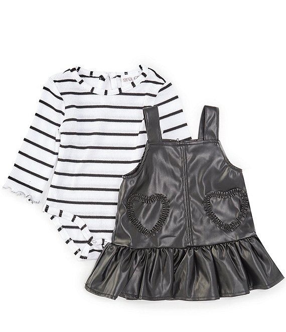 Rare Editions Baby Girls 3-24 Months Sleeveless Coated Jumper Dress ...