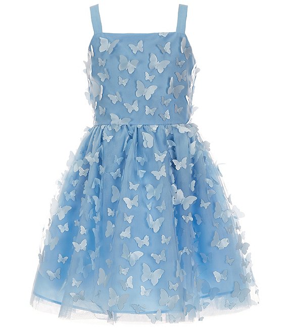 Rare Editions Big Girls 7-16 Sleeveless Allover Butterfly-Applique  Fit-And-Flare Dress | Dillard's