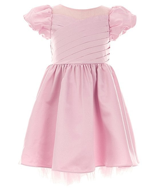 Rare Editions Little Girls 2T-6X Puffed Sleeve Pleated Fit-And-Flare ...