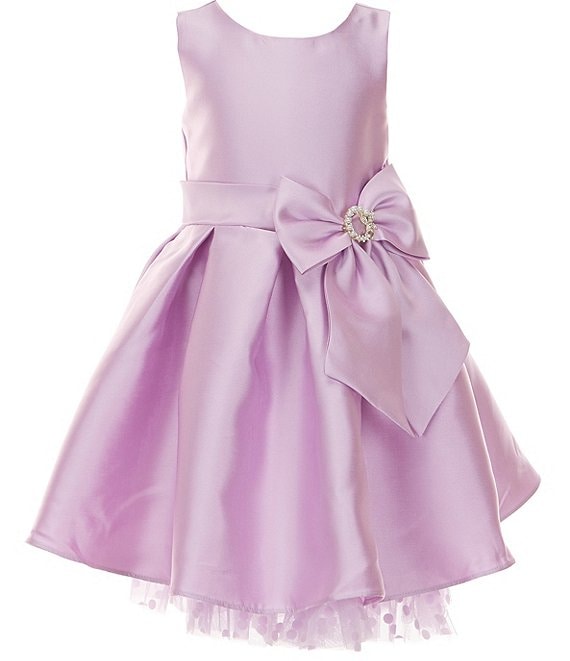 Rare Editions Little Girls 2T-6X Sleeveless Pleated Mikado