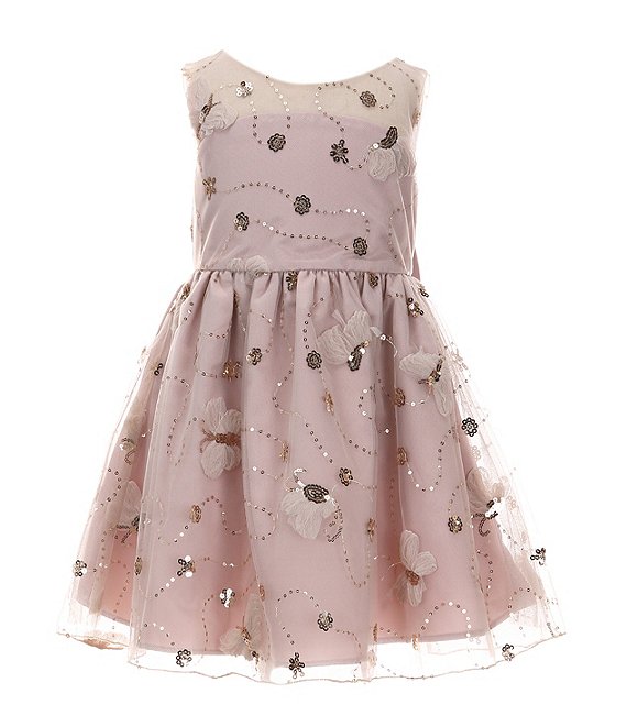 Rare Editions Little Girls 2T-6X Sleeveless Sequin Rare Editions Little Girls 2T-6X Sleeveless Sequin
