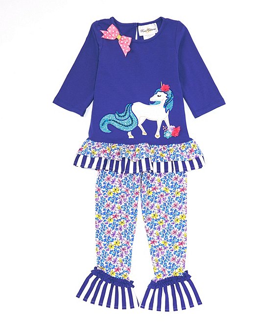 Buy Navy Blue/Pink Rainbow Unicorn Printed Leggings (3-16yrs) from the Next  UK online shop