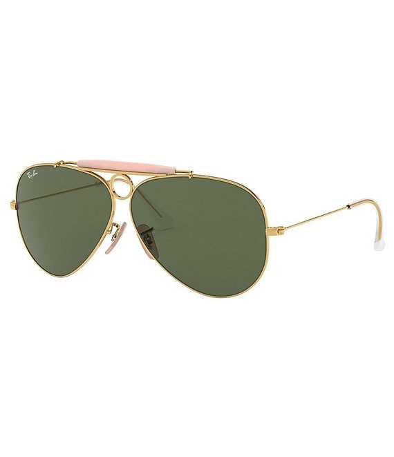 Ray-Ban Men's Crystal Aviator 62mm Brow Bar Sunglasses | Dillard's