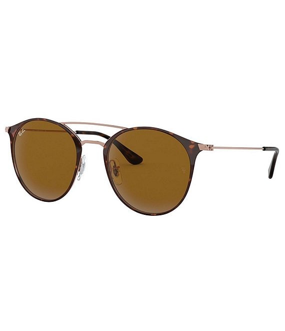 Color:Copper - Image 1 - High Street Collection Ultra Light Round 52mm Sunglasses