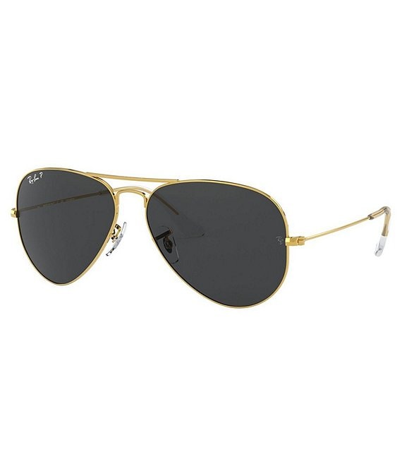 Color:Black Gold - Image 1 - Men's Legend Pilot Polarized 58mm Sunglasses