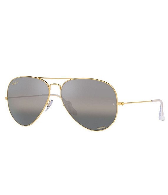 Color:Gold/Clear - Image 1 - Unisex Rb3025 62mm Pilot Sunglasses