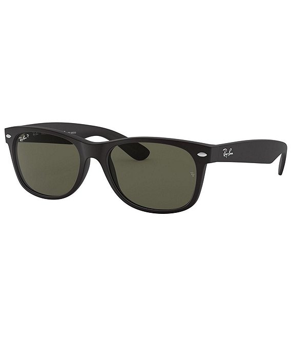 Color:Black Green - Image 1 - New Wayfarer Classic Polarized 55mm Sunglasses