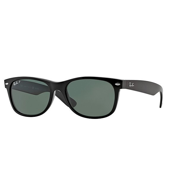 Color:Black/Green - Image 1 - Oversized Wayfarer Sunglasses