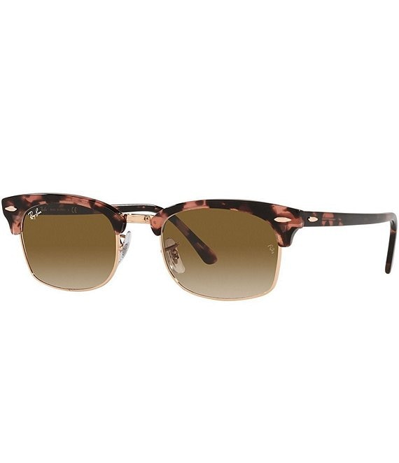 Color:Pink Havana - Image 1 - Rb3916 52mm Rectangle Sunglasses