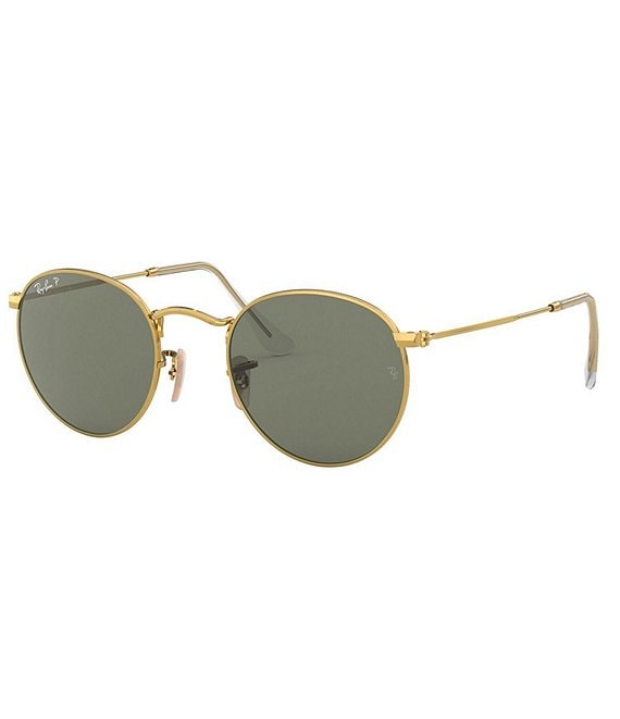 Color:Dark Green - Image 1 - Round Polarized 50mm Sunglasses