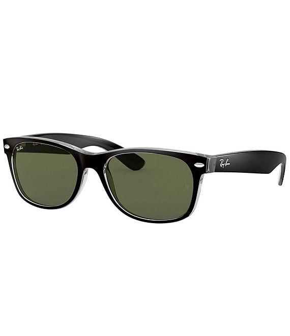 Color:Top Black - Image 1 - Unisex New Wayfarer 0RB2132 52mm Sunglasses