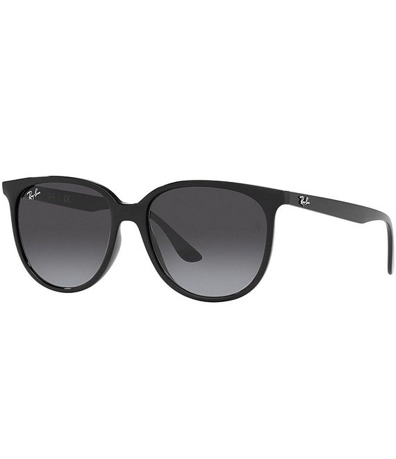 Womens Ray Ban All Black Semi Round Sunglasses - very good condition ❤️ Ray-Ban Unisex Sunglasses RB4441D - Macy main image 4