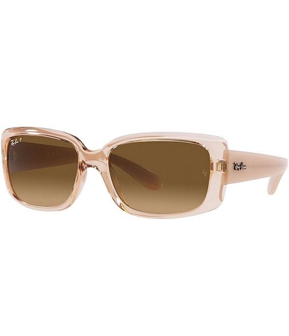 Ray Ban Women s 0RB4389 55mm Rectangle Polarized Sunglasses