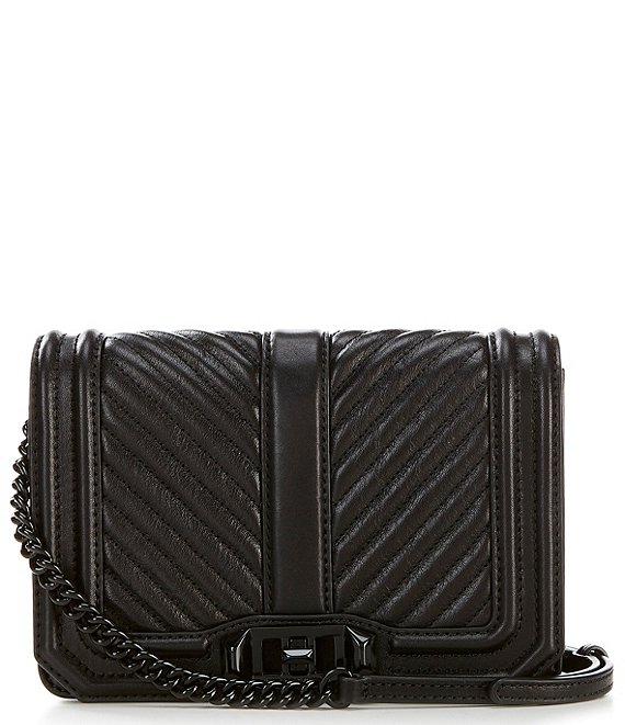 Bags, Quilted Chevron Crossbody Bag