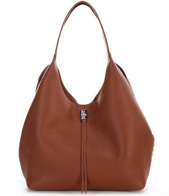 Rebecca Minkoff Bree Suede Satchel Bag Blush Rose Pink Leather Purse Handbag  Med | eBay