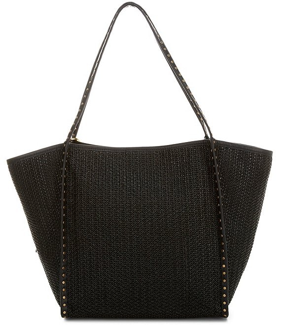 REBECCA MINKOFF Dylan Raffia Shoulder Tassel Tote Bag | Dillard's