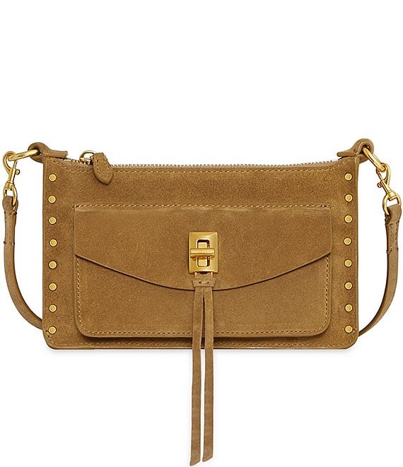 Rebecca Minkoff Taupe Colored Suede deals Darren Convertible Bag