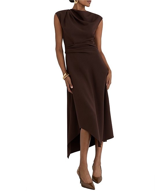 Reiss Camilla Ruched Draped Midi Dress