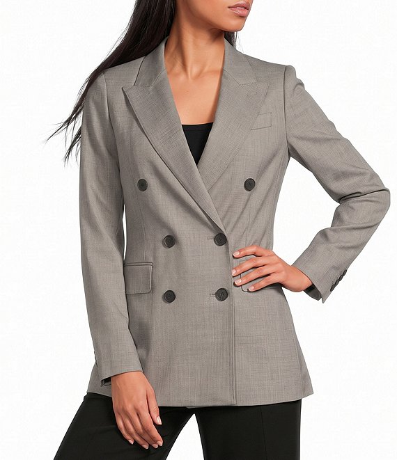 Reiss Darcy Wool-Blend Double-Breasted Blazer