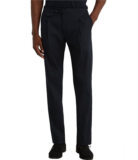 Reiss Float Pleated Tailored-Fit Pants
