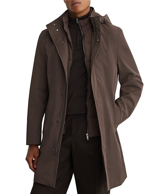 Reiss Hilson Hybrid Overcoat