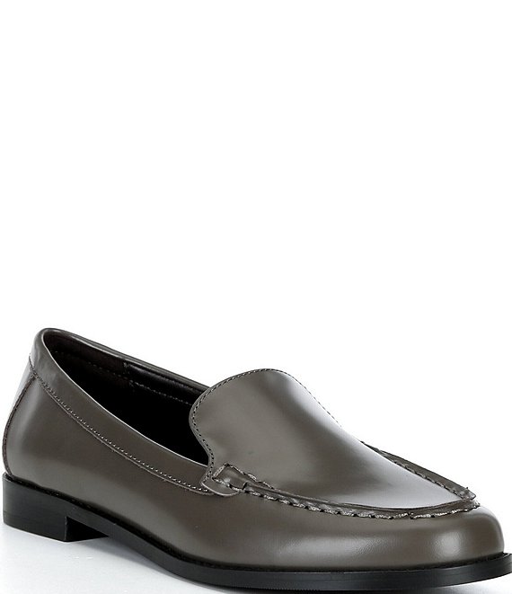 Reiss Renee Leather Slip On Loafers