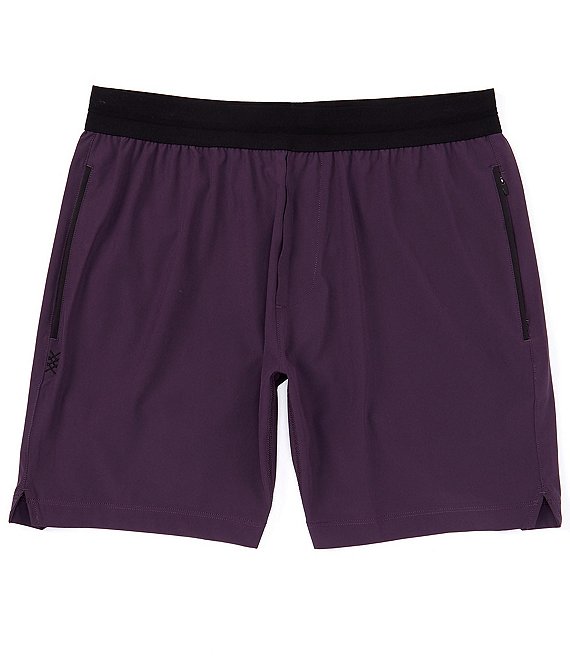 Color:Nightshade - Image 1 - Active Mako Tech Performance Stretch 7#double; Inseam Unlined Stretch Shorts
