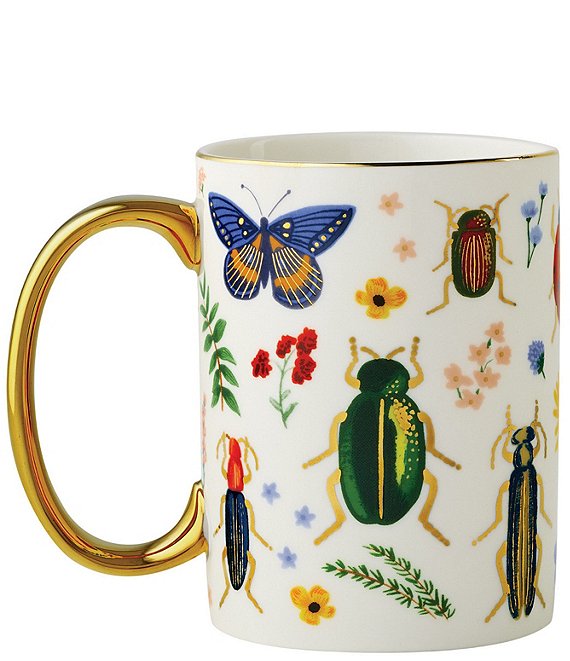 Rifle Paper Co. Curio Bug Porcelain Novelty Coffee Mug