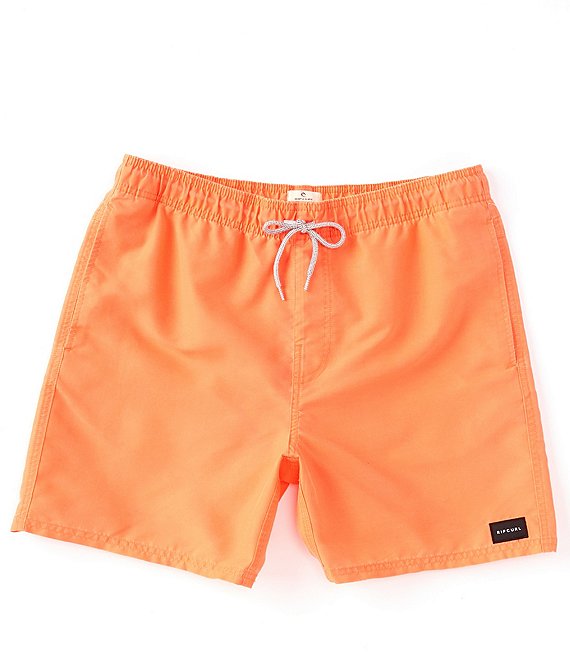Color:Peach - Image 1 - Bondi 17#double; Outseam Volley Shorts
