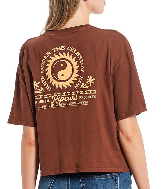 Rip Curl Celestial Sun Cropped Graphic T-Shirt | Dillard's