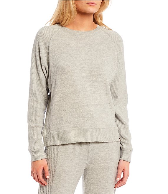 Color:Medium Grey - Image 1 - Cosy II Fleece Crew Neck Long-Sleeve Sweatshirt