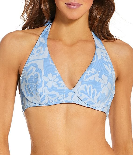 Rip Curl Pacific Coast Floral D-Cup Underwire Triangle Swim Top