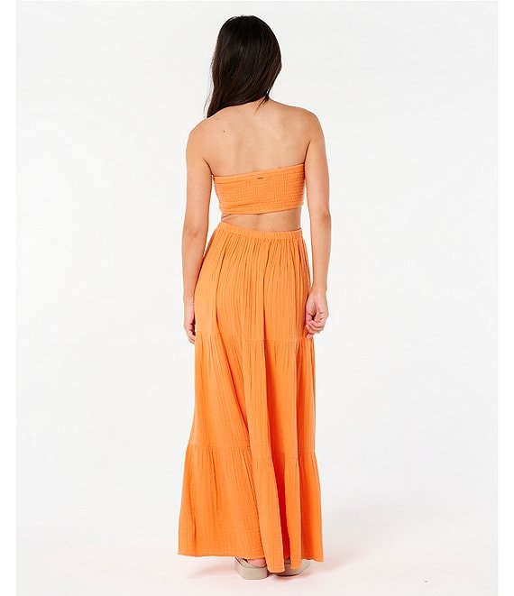 Rip Curl Premium Surf Strapless Open Cut Out Back Maxi Dress | Dillard's Rip Curl Premium Surf Strapless Open Cut Out Back Maxi Dress | Dillard's