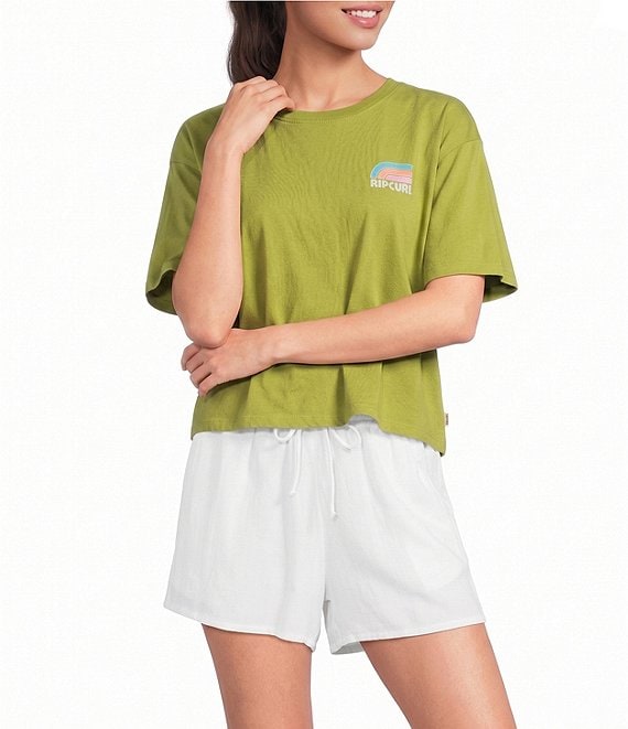 Rip Curl Surf Side Short Sleeve Cropped T-Shirt
