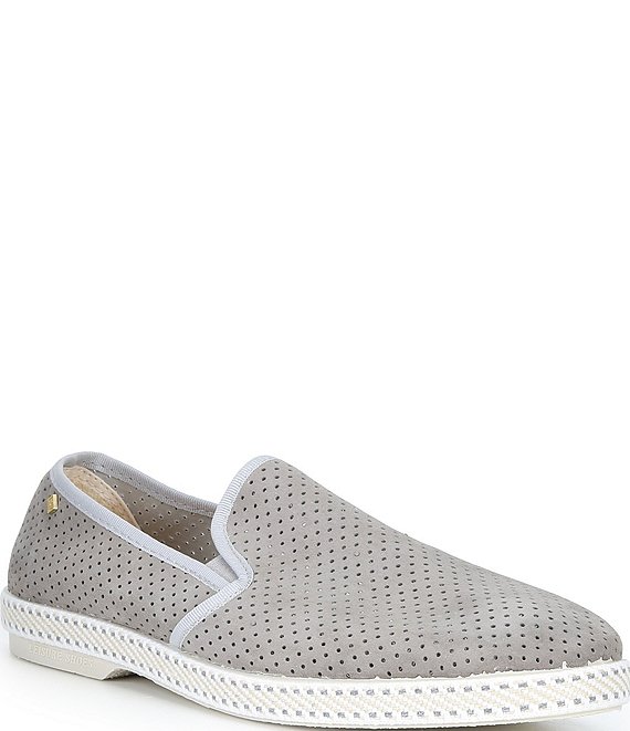 Rivieras Men's Classic Perforated Suede Loafers