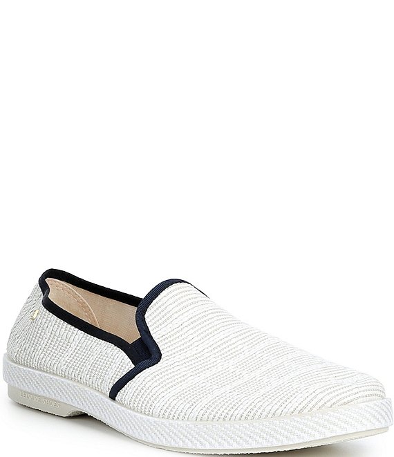 Rivieras Men's Textured Raffia Slip-On Loafers