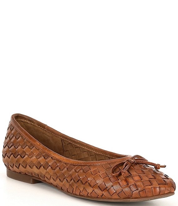 Roan Business Woven Leather Ballet Flats
