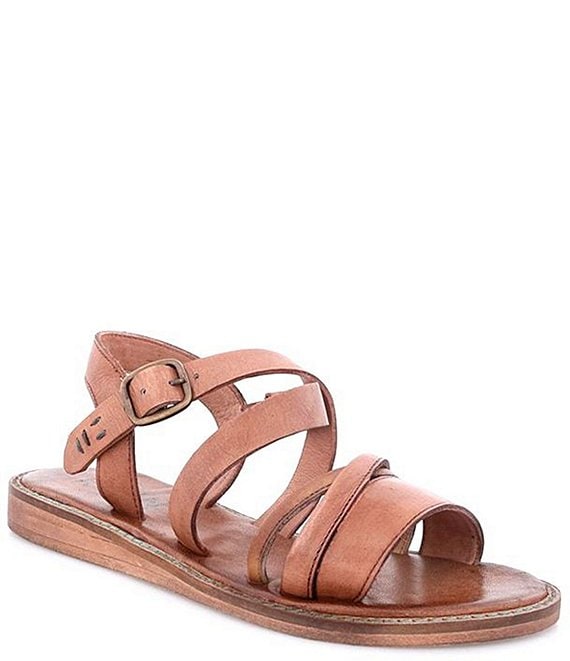 TopShop Strappy Suede like leather sandals Sz 8 1/2