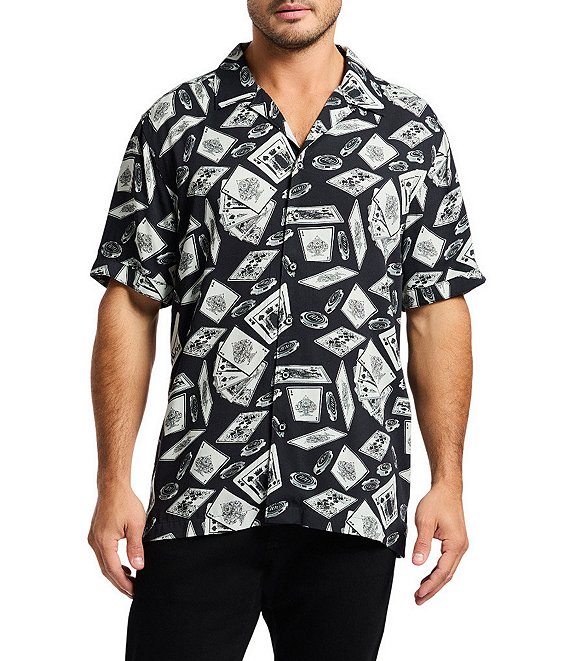 Robert Graham Full House Short Sleeve Woven Camp Shirt
