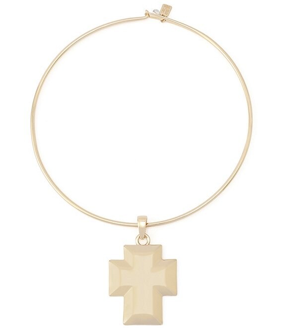 Robert Lee Morris Soho Archival Cross Pendant Necklace