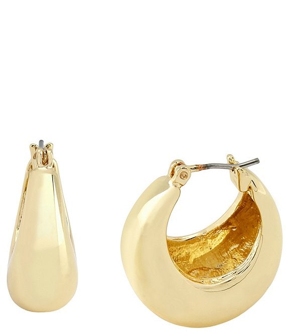 Robert Lee Morris Soho Chubby Huggie Hoop Earrings
