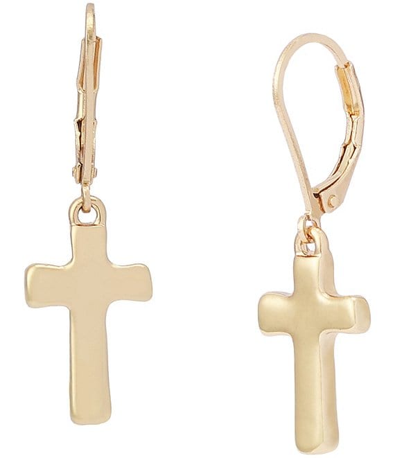 Robert Lee Morris Soho Cross Drop Earrings