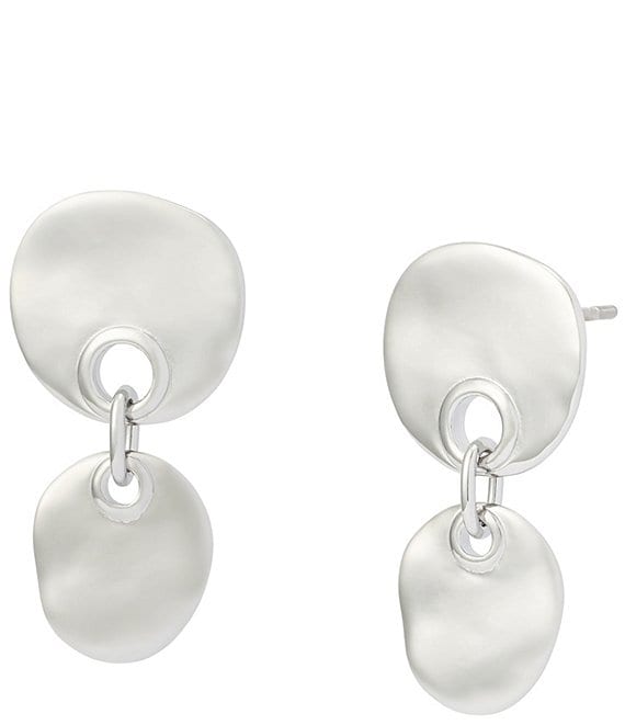 Robert Lee Morris Soho Disc Double Drop Earrings