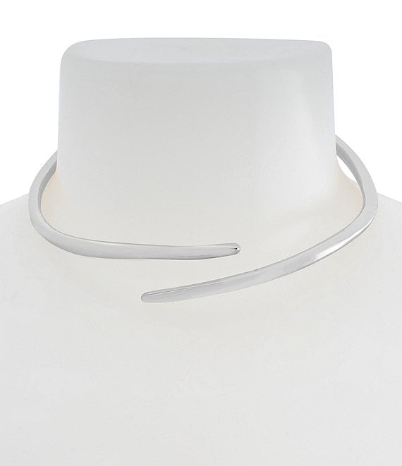 Robert Lee Morris Soho Fluid Bypass Round Collar Necklace