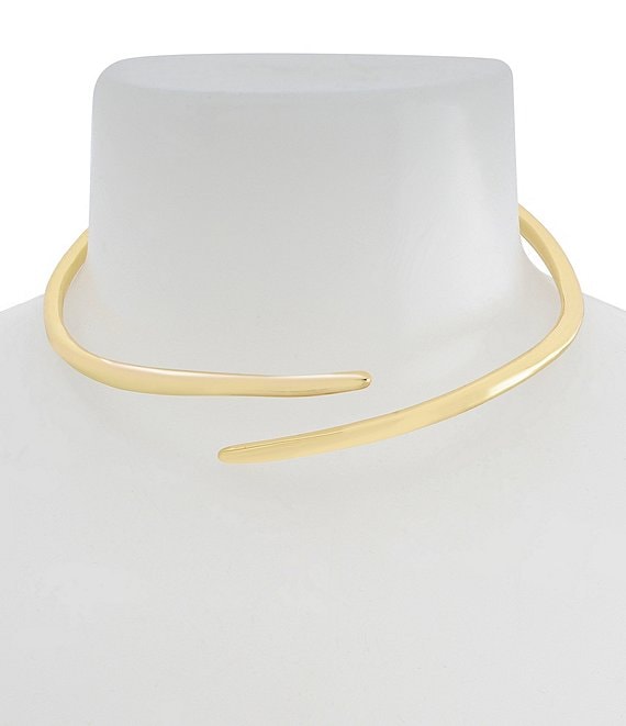 Robert Lee Morris Soho Fluid Bypass Round Collar Necklace