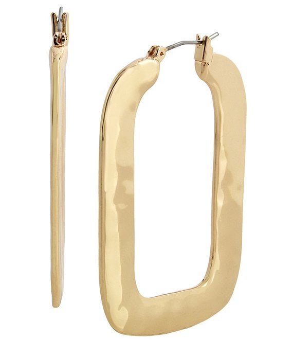 Color:Gold - Image 1 - Geometric Hoop Earrings